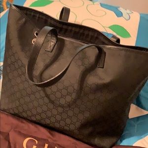 Authentic Gucci black tote